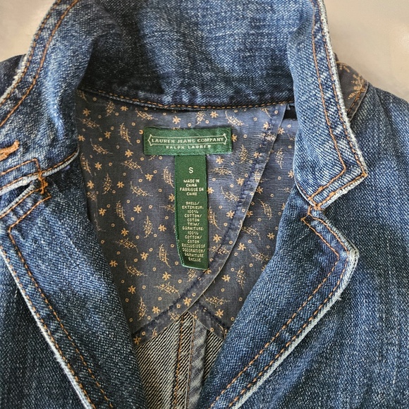 Lauren Jeans Company Ralph Lauren DENIM JEAN JACKET Size-Small - Picture 2 of 5